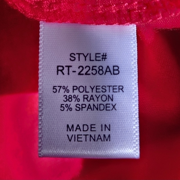 Zenana Red Long Sleeve Top Leopard Animal Print Pocket Women's Large L EUC - Picture 8 of 8